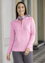 Trui met subtiele glans ROSÉ