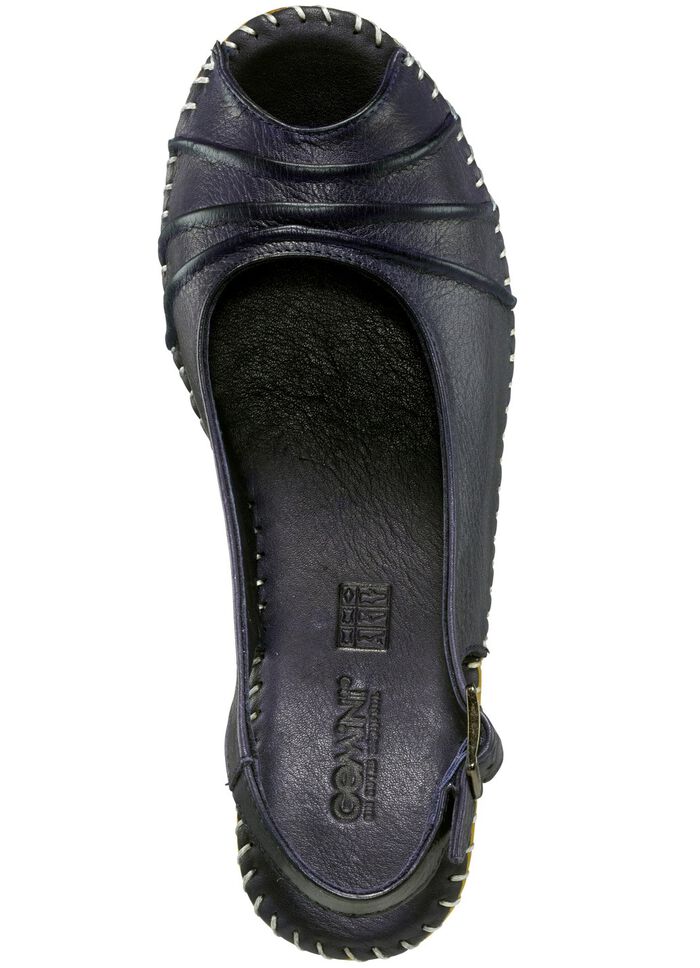 Gemini, chique damessandalen, breedte G, met elastische band MARINE