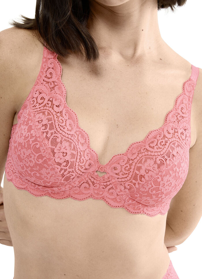 Triumph Amourette beugelbeha van delicate elastische kant FLAMINGO