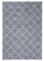 Moderne tapijten en karpetten van 100% katoen BLAU