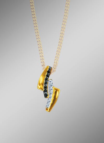 Kettinghanger met synth. zirkonia 