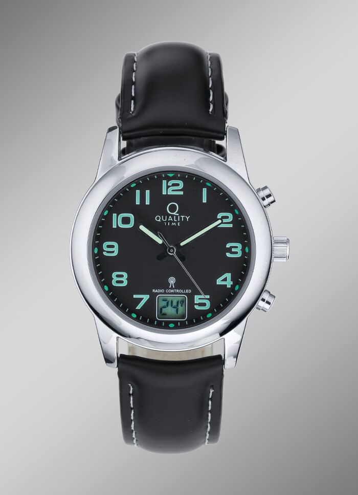 Sportief radiogestuurd dameshorloge van het merk Quality Time 