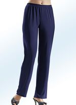 KLAUS MODELLE broek met elastische tailleband MARINE