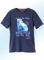 Shirt van &ldquo;Milano Italy&rdquo; in 4 kleuren MARINE