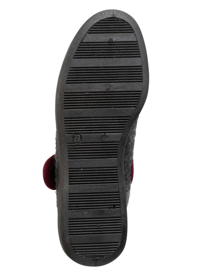 Clipschoen gemaakt van zacht vilt GRIJS