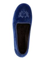 Laurina huisballerina met stijlvol borduurwerk KONINGSBLAUW