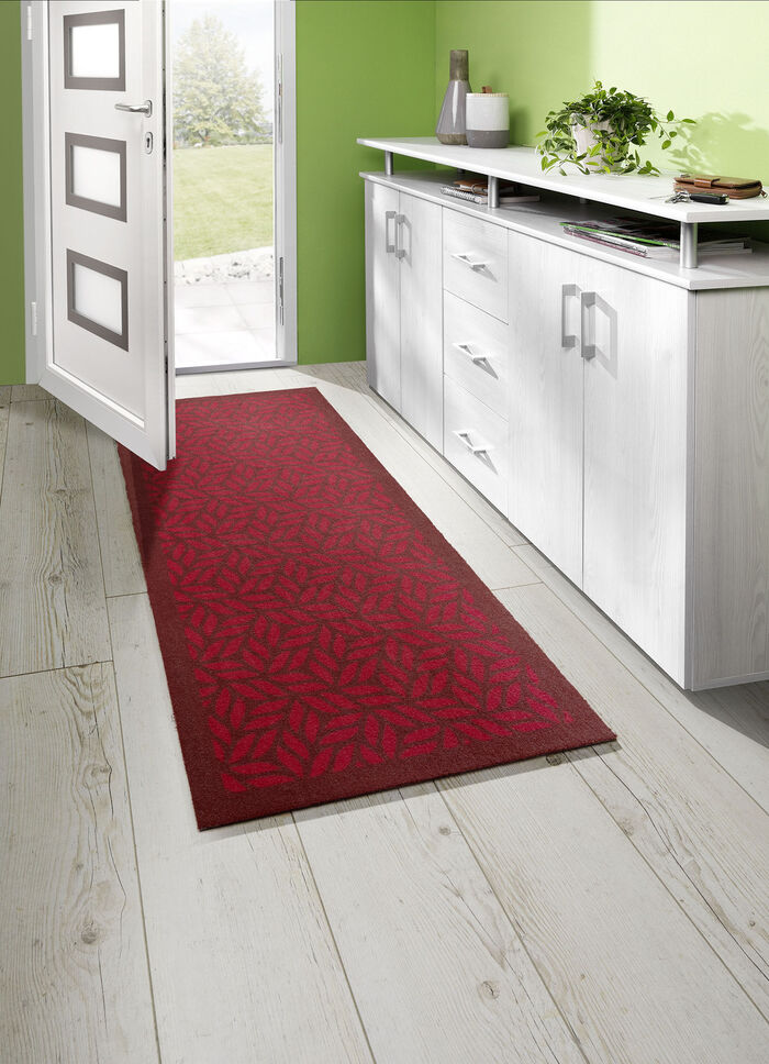 Deurmat met latex achterkant ROOD