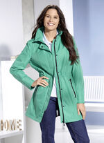 Functionele jas met afneembare capuchon SMARAGDGRÜN