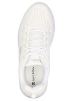 LAURA KENT, zomerse damessneakers, met uitneembaar voetbed WIT