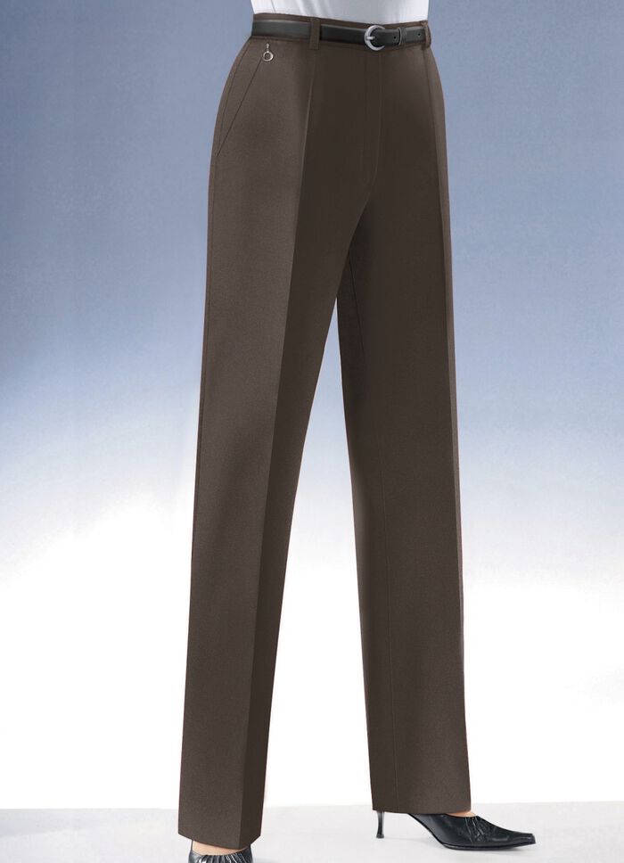 Klassieke broek DONKERBRUIN