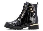 Remonte, stijlvolle dames enkellaarsjes, winterschoenen, breedte G, met uitneembaar voetbed SCHWARZ-GOLD