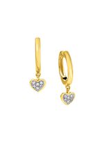 Chique hartvormige opvouwbare oorringen 