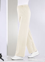 Broek in modieuze palazzo-vorm BEIGE