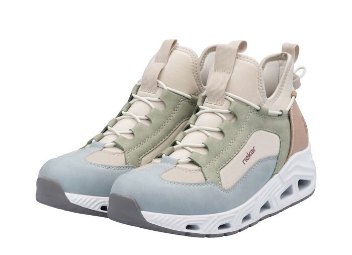 Rieker, stijlvolle dameslaarzen, breedte G, met uitneembaar voetbed VEELKLEURIG