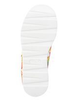 Waldl&auml;ufer sneakers van gecoat textiel met bloemenprint WIT-BONTE