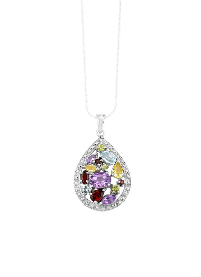 Tijdloze schoonheid: set van diamant en edelsteen 