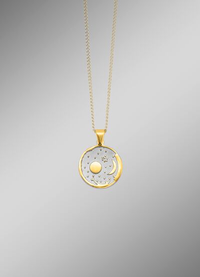 Hanger met hemelschijf van Nebra in bicolor 