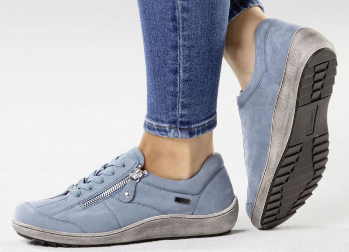 ELENA EDEN, comfortabele dames veterschoenen, breedte H, met uitneembaar voetbed JEANS