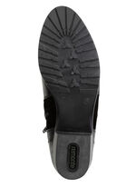 Remonte enkellaars met decoratieve stiksels aan de zijkant ZWART