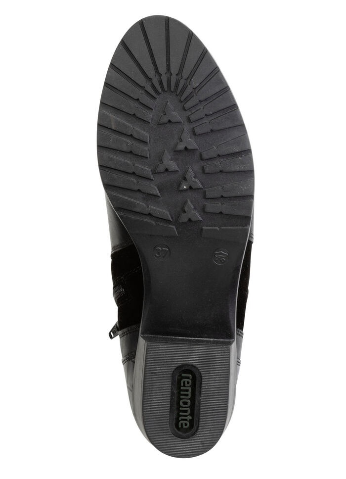 Remonte enkellaars met decoratieve stiksels aan de zijkant ZWART