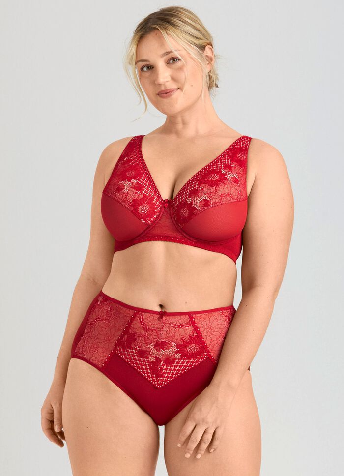 Miss Mary beugelbeha met elastische kanten bloemenprint 