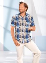 Slim gebloemd "Milano Italy"-overhemd 