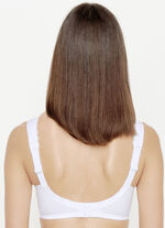 Susa-beha met kanten afwerking WIT