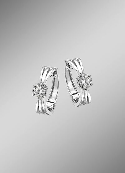 Oorringen zilver 925/- 