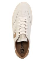 Rieker sneakers van zacht nappaleer WIT-CAMEL