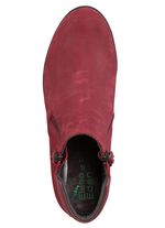 ELENA EDEN enkellaarzen met nappaleren bekleding RUBY RED