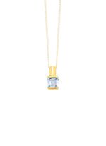 Unieke hanger met blauwe topaas 