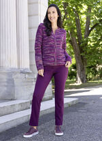 Cardigan met vlammenmelange garen 