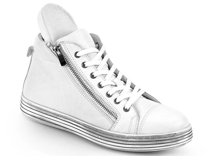 Gemini veterlaarzen met praktische zijrits WIT