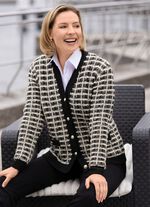 Cardigan van hoogwaardig effectgaren 