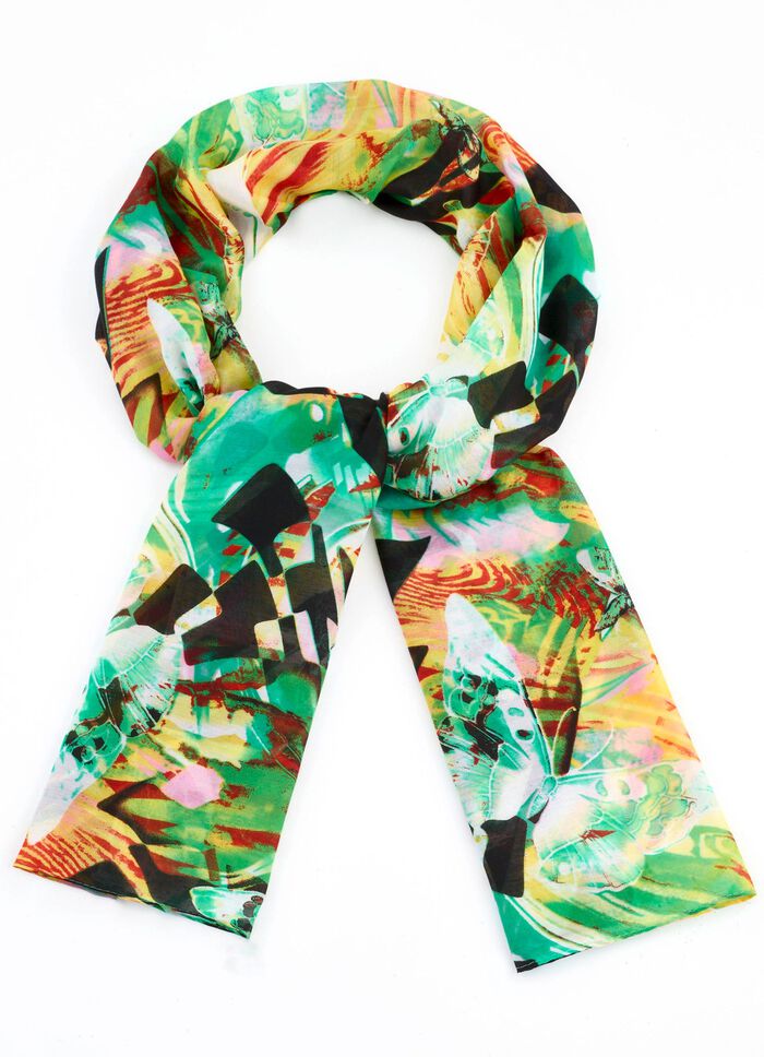 Sjaal met fantasiedessin 