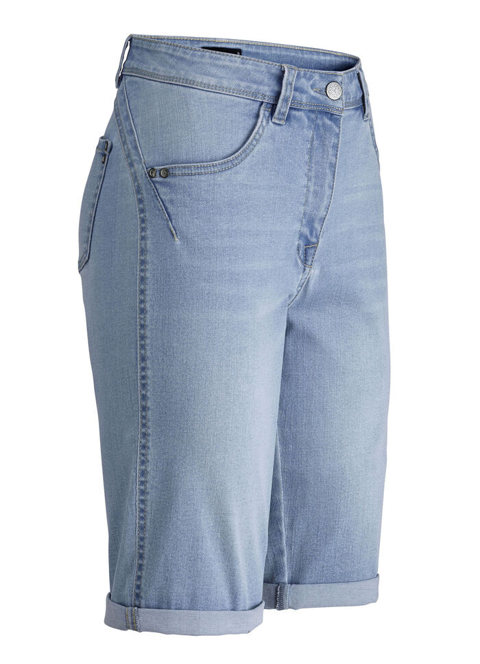 Bermuda's met push-up effect LICHTBLAUW