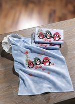 Theedoeken met pingu&iuml;ns, set van 3 