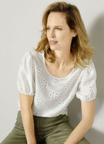 Combisterke slip-on blouse ECRU