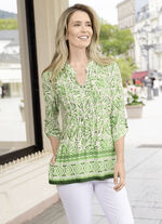 Shirt tuniek met manchetten 