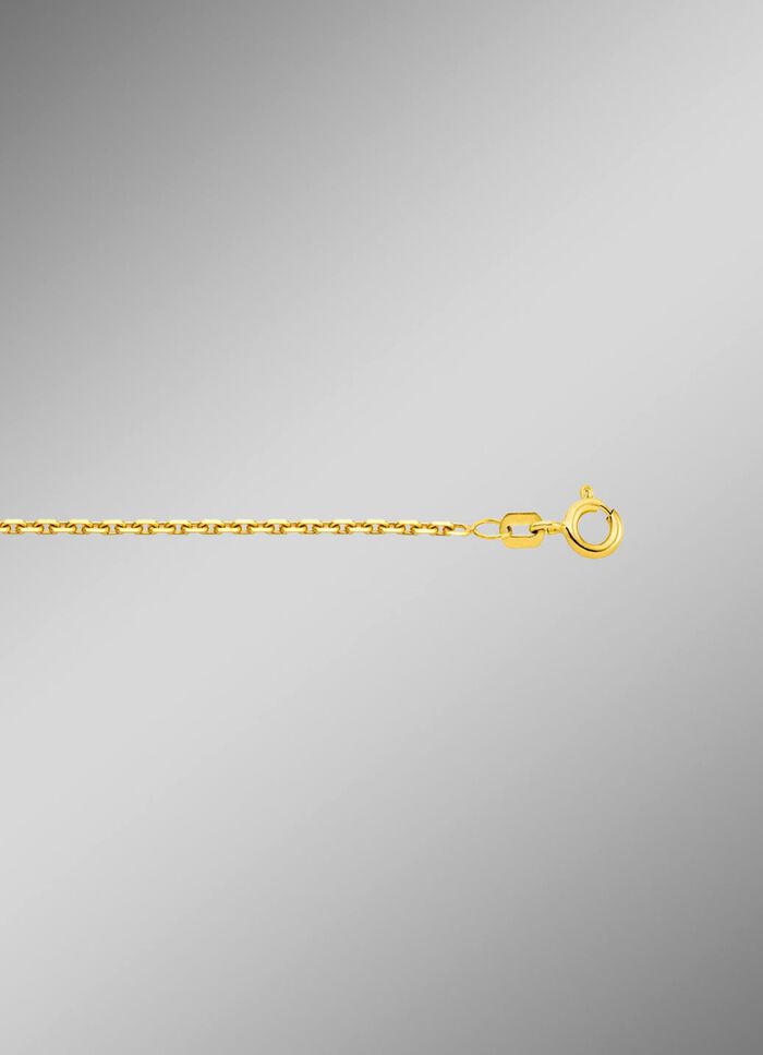 Diamantgeplateerde gouden ankerketting 