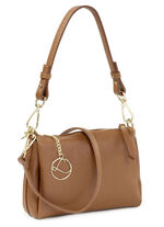 Laurina, mini tas, dames, met afneembare, verstelbare schouderband COGNAC