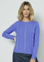 Trui met scheerwol- en kasjmiergehalte 