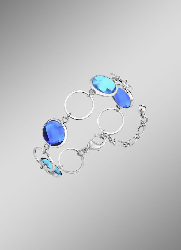 Sieradenset, 3-delig, met kristalstenen 