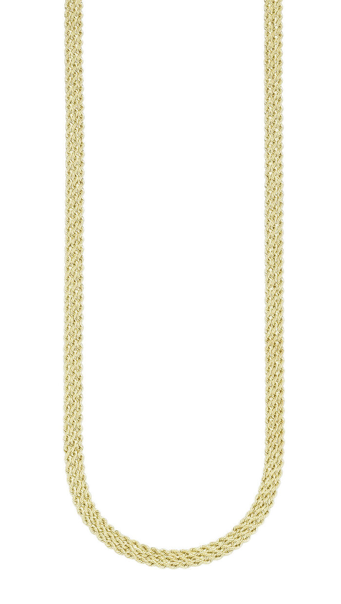 Hoogwaardige 3-rijige koordketting met veerring 