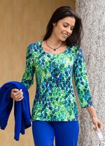 Shirt met schitterende all-over print 