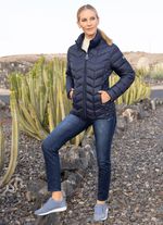 Donsjack met naaddunne ritszakken 