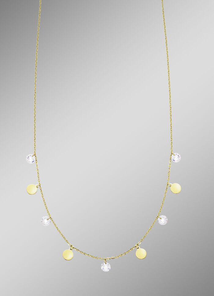 Stijlvolle ketting met zirkonia 