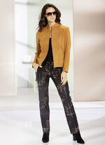 Broek met aangesneden band 