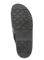 Slippers gemaakt van geruit textielmateriaal BLAU-GRAU