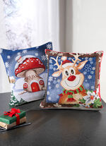 Kussenhoezen met tapijt in een set van 2 